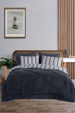 Wellsoft Yorgan Tek Kişilik Soft Line Antrasit Antrasit