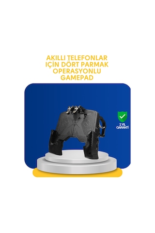 Gerçekçi - 107 - Oyun Deneyimi Sunan Dört Parmak - Spt-gld - Mobil Gamepad