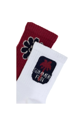 U.s. Polo Assn. Kız Çocuk Vişne Çorap Soket 50311328-vr223 Vişne