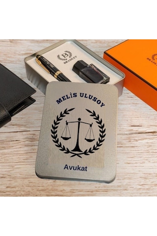 Avukatlara Özel Siyah Gold Dolma Kalem Siyah
