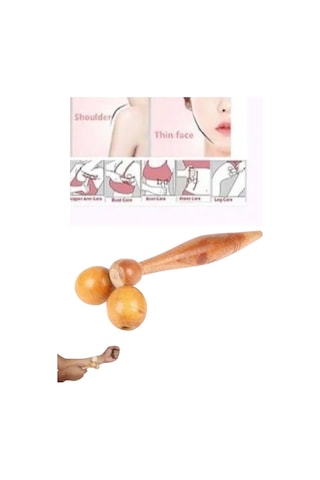 Mucit Home Doğal Ahşap Masaj Aleti Omuz Sırt Boyun Masaj Aleti