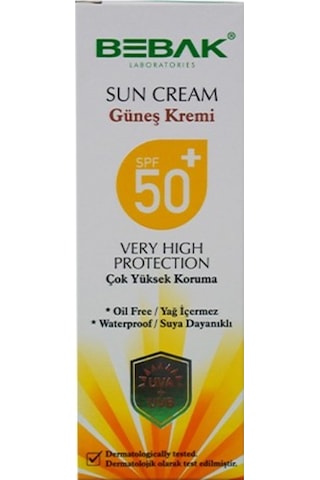 Bebak Sun Güneş Kremi Spf 50+ 75 ML