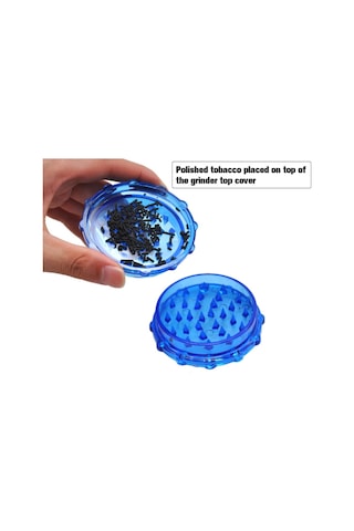 Plastik 2Parça Tutun Öğütücü Grinder /Sivri Dişli-5Cm