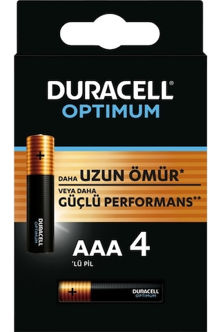 Duracell Optımum Aaa İnce Pil 4lü - -popvitrin Duracell