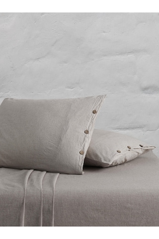 Berolige Chambray 100% Pamuklu Yıkamalı Iplik Boya 2 Adet Yastık Kılıfı Ka