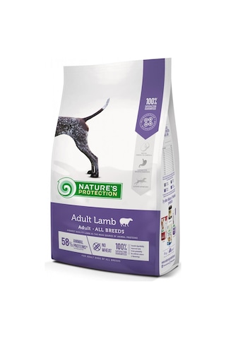 Nature's Protection Düşük Tahıllı %58 Hayvansal Proteinli Kuzulu Yetişkin Köpek Maması 12 KG