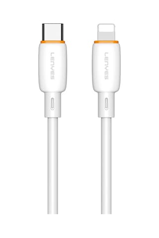 Lenyes Lc548-tc-l Type-c To Ligthing Hızlı Şarj Özellikli Data Ve Şarj Kablosu 27w 1m Beyaz Beyaz