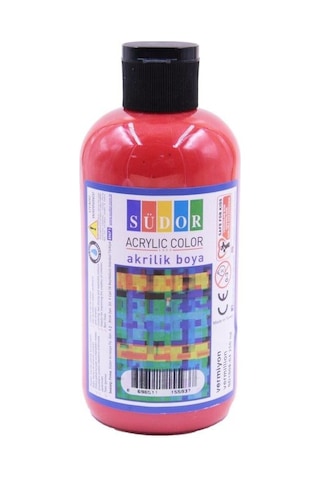 Südor Akrilik Boya 250 Ml Vermiyon 22 Çok Renkli