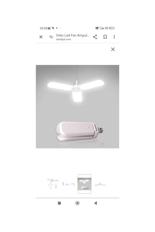 45 Watt 3 Kollu Pervane Led Ampul Beyaz Işık Tasarruflu Ampul
