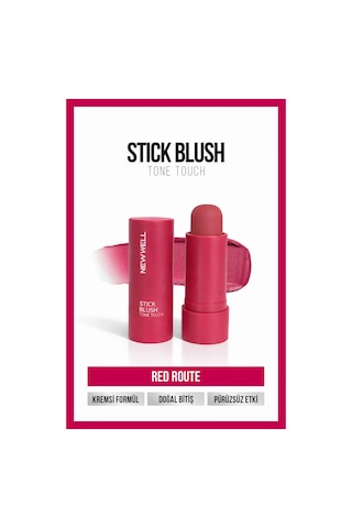 New Well Stick Blush Tone Touch Red Route 06 Stick Allık 004