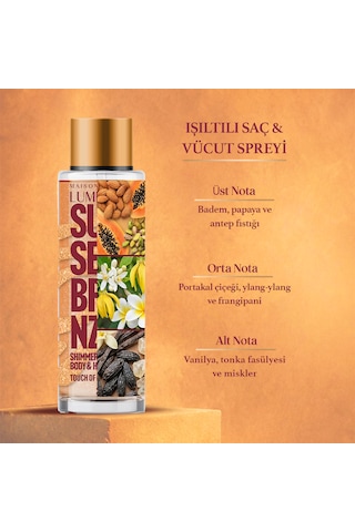 Lumière Sunset Bronze Simli Vücut Spreyi 200 ML