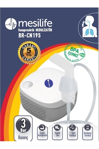 Mesilife BR-CN195 Kompresörlü Nebulizatör