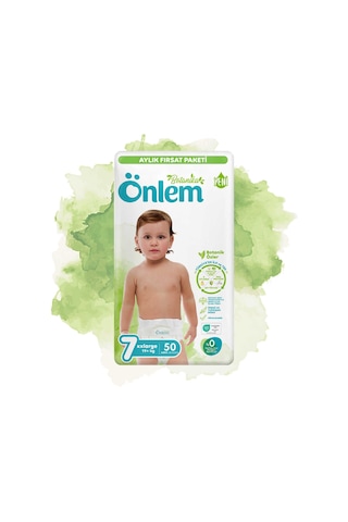 Önlem Botanika Bebek Bezi Aylık Fırsat 7 Beden Xxlarge 50 Adet 19+ Kg 7 Numara