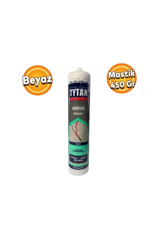 Tytan Genel Amaçlı Beyaz Akrilik Mastik Silikon 450 Gr