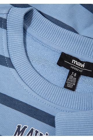 Mavi Logo Baskılı İndigo Erkek Çocuk Sweatshirt M6s10144-90780 Indigo
