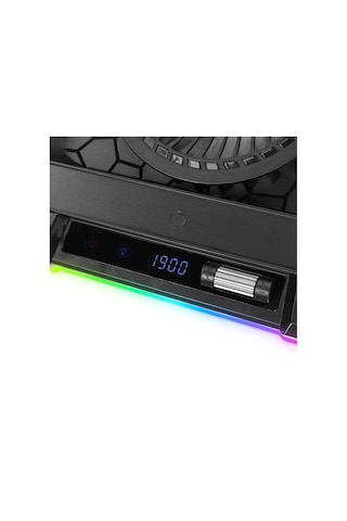 Rampage S49 Cyclone Siyah 10 Mode Rgb 140-140mm 1fanlı 14-19" Led Ekranlı Notebook Soğutucu Stand