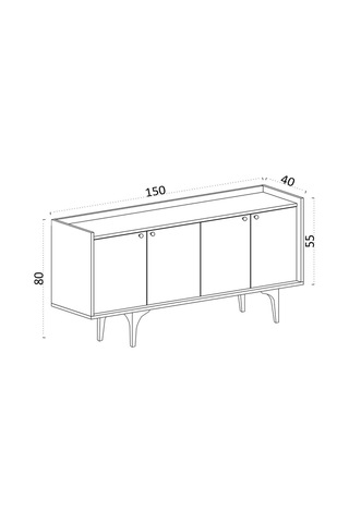 Decormet Navi Konsol Travertine Diğer