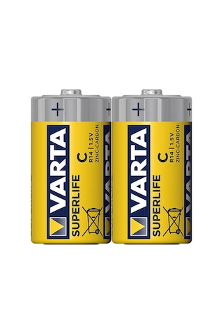 Varta Superlife Çinko Orta C Boy Pil 24'lü Paket