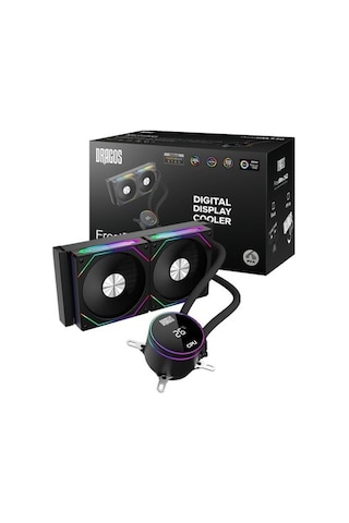 Dragos Frostbite 240 Intel-amd 240mm Isı Göstergeli Argb Siyah Sıvı Soğutucu