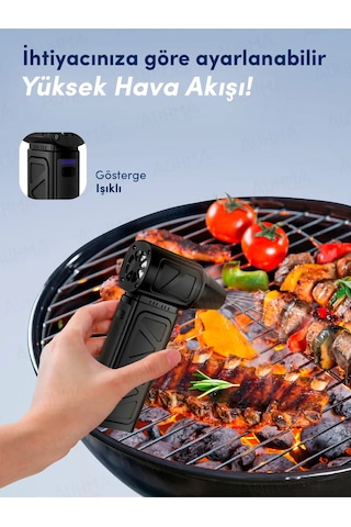 Mini Turbo Jet Fan 130.000 Rpm Mangal Üfleme Araç Klavye Toz İtme Temizlik Fanı Hava Kompresörü