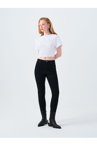 LOFT Slim Fit Kadın Tshirt K.kol Lf2039479 Q1.v1 Beyaz