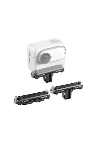 Artfulabode Siyah Serbest Plaka Manyetik Kamera Montajı Insta360 Go3 İçin Evrensel Alüminyum Adaptör 1/4 Iq Siyah