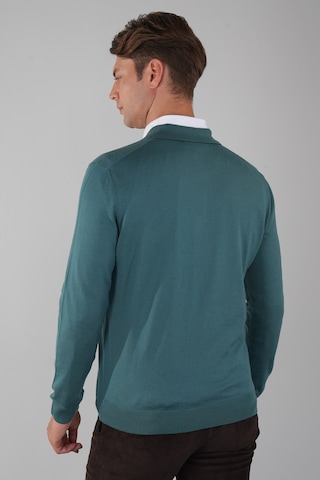 Bisse Polo Yaka Fermuar Detaylı Mint Erkek Yün Triko Tr23knos23211 D50 Mint