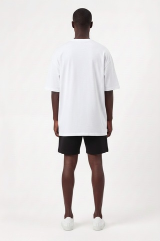 Usa Günlük Spor Tişört L.a. Lakers Beyaz Oversize 142355 SİYAH