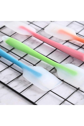 Mor Silikon Spatula Krem Pişirme Kazıyıcı Yapışmaz Pasta Spatula Isıya Dayanıklı Çerez Pasta Kazıyıcı Pişirme Mutfak Pasta Araçları