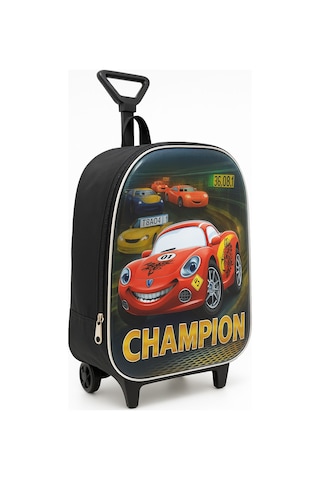 Newfull Çekçekli Erkek Araba Anaokulu Sırt Çantası-