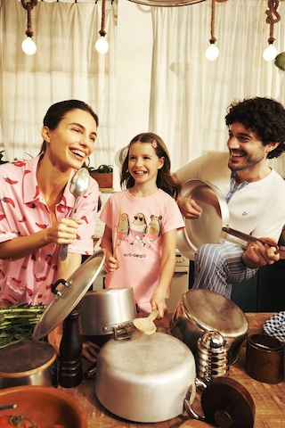 Penti Pembe Just Chill Gömlek Pantolon Pijama Takımı Pembe