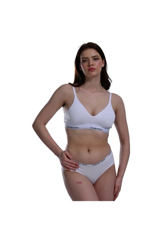 Likralı 6'lı Kutu Premium Günlük Kullanıma Uygun Bato Külot Amelıa G-008 F Beyaz