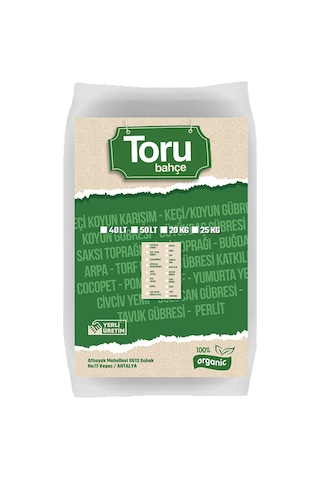 Torubahce 40 L Bitki/ Saksı ve Bahçe Toprağı Torf Tavuk ve Keç
