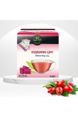 Sargılı Kuşburnu Çayı 100 Gr (20 adet) Doğal Bitkisel Glutensiz L