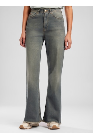 Lee Cooper Yeşil Kadın Pamuklu Denim Pantolon 262 Lcf 121009 Sandy Falcon Blue Mavi-yeşil