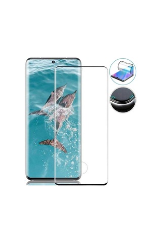 Samsung Galaxy S21 Ultra Screen Protector 9d Kavisli Şeffaf Polymer Nano Ekran Koruyucu