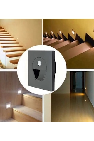 Cata Ct 5170 1w Füme Kasa Sensörlü Koridor Aydınlatması 3200k Gün Işığı Çok Renkli