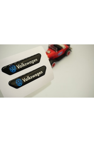 Volkswagen Logo Çamurluk Yanı Ve Ayna Metalize Damla Desen 3M Log