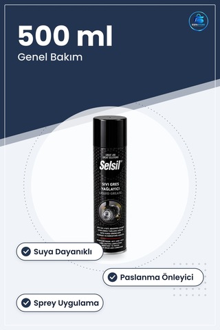 Sıvı Gres Yağlayıcı Genel Bakım Spreyi 500 Ml Paslanma Önleyici S