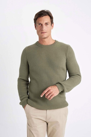 DeFacto Standart Fit Normal Kesim Bisiklet Yaka Dokulu Triko Kazak C8814AX24WNKH381