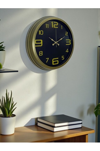40 Cm Metal Eskitme Vintage Duvar Saati Diğer 65109323