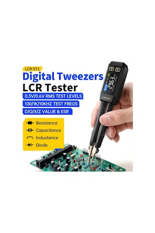 Fnırsı Lcr-st1 Mini Akıllı Dijital Cımbız Lcr Smd Esr Transistör Test Cihazı %50