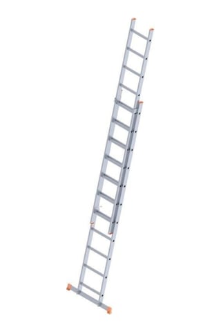 Saraylı Aluminyum Endüstriyel A Tipi Sürgülü Merdiven 2 Kademeli 2x11 Basamaklı