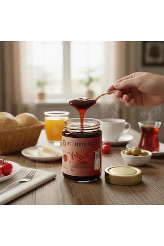 400 Gr %65 Meyveli Doğal Acı Biber Reçeli