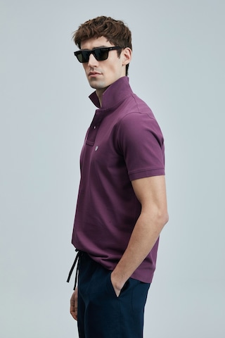 Lufian Erkek Laon Smart Polo T-shirt 111040206 Bordo Çok Renkli
