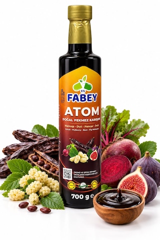 Atom Harnup-dut-incir-pancar Doğal Pekmez Karışımı 700 G