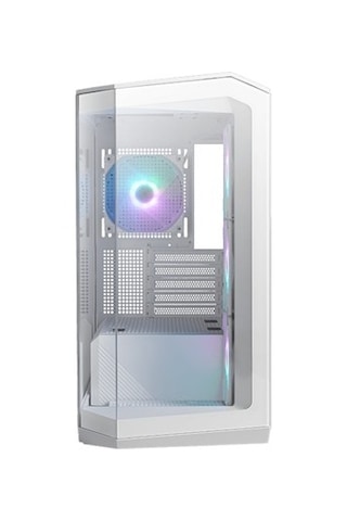 Msı Mag Pano M100r Pz Whıte Temperli Cam 3x120mm 1x120mm Argb Fan Matx Beyaz Panoramik Gaming