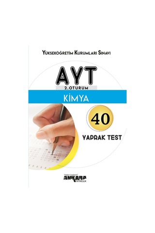 Ayt Kimya Yaprak Test - Ankara Ayt Kimya Yaprak Test - Ankara