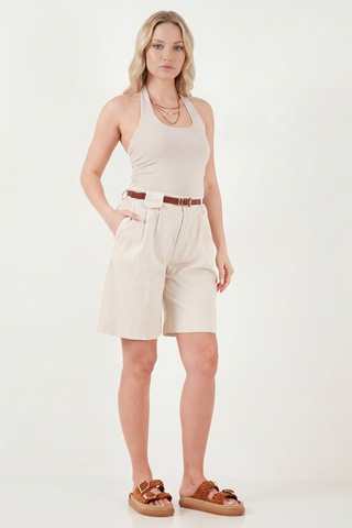 Lela Bayan Şort 668yp5439 Taş Taş