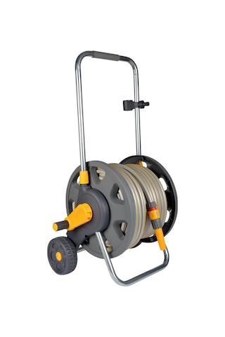 Hozelock 2434H 30 m Hortumlu 60 m Kapasiteli Tekerlekli Hortum Toplama Sarma Araba Seti